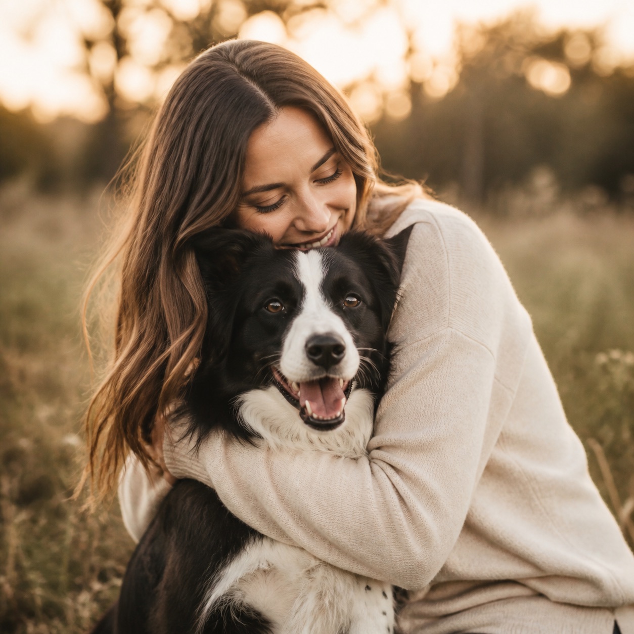 Une femme partage un moment complice avec son chien